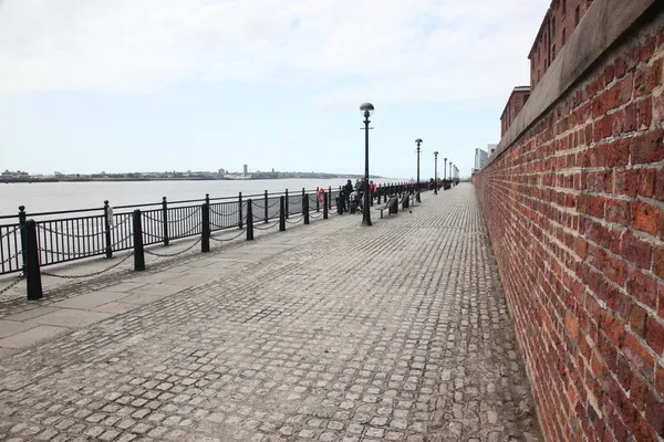 Promenade Waterfront à Liverpool Angleterre — Photo