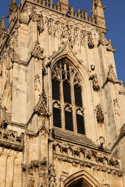 York Minster (Anglii największą średniowiecznego Kościoła) — Zdjęcie stockowe