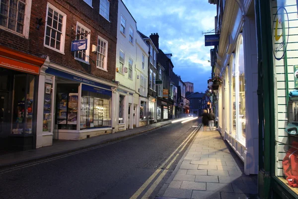 York street at night. England — Stock Photo, Image