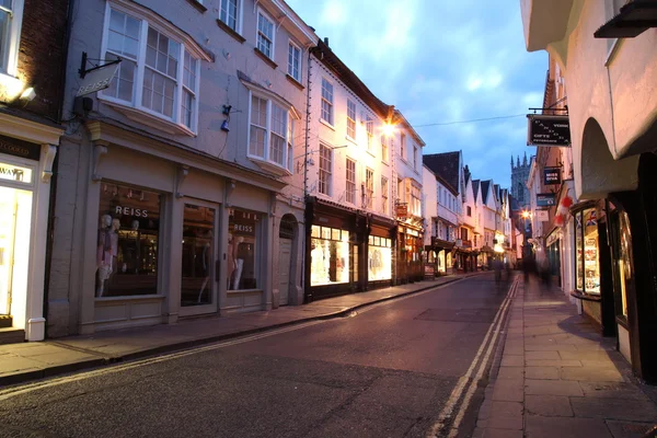 York street på natten. England — Stockfoto