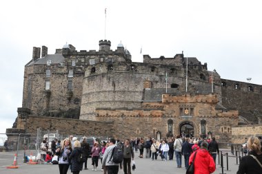 Edinburgh castle castle Rock'da edinburgh, scotland, İngiltere
