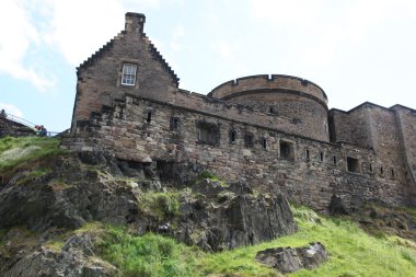 Edinburgh castle castle Rock'da edinburgh, scotland, İngiltere