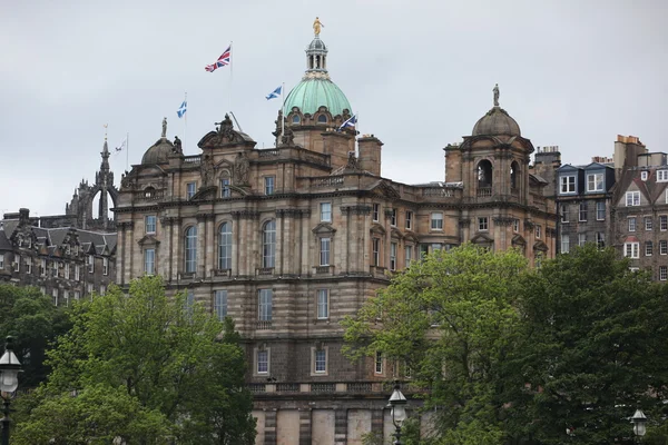 苏格兰、 爱丁堡、 苏格兰、 英国银行总部 — 图库照片