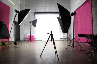 İç modern fotoğraf stüdyosu