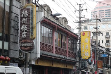 shanghai, Çin sokaklarda