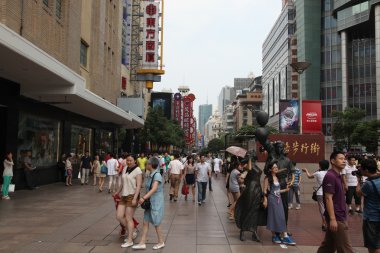 shanghai, Çin sokaklarda