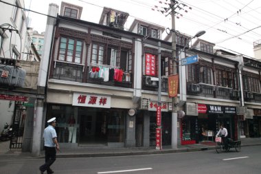 shanghai, Çin sokaklarda