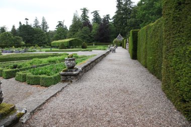 İtalyan Bahçe olan glamis Kalesi, angus, İskoçya