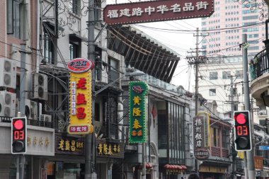shanghai, Çin sokaklarda