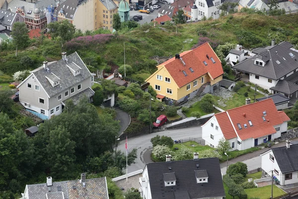 Vista de Bergen, Noruega — Foto de Stock