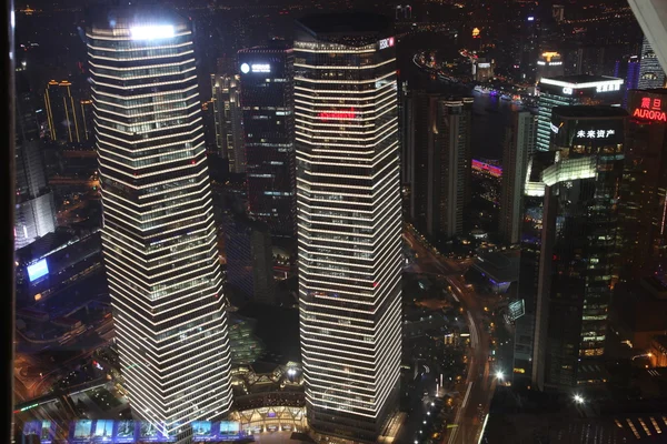 Dañando la noche en Shangai — Foto de Stock