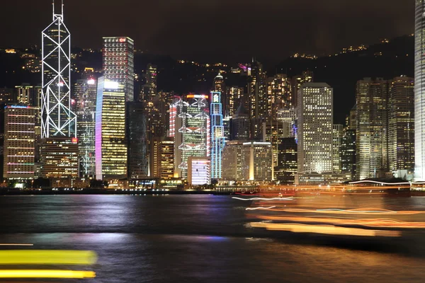 Hongkong en la noche —  Fotos de Stock