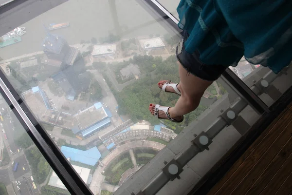 Shanghai scenery, view from the oriental pearl tv tower — Stock Photo, Image