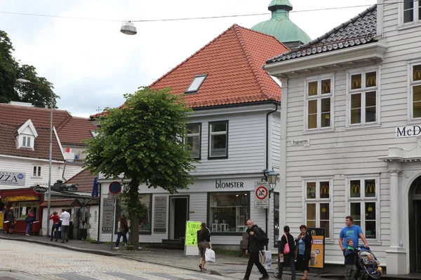 Arkitektur i Bergen – stockfoto