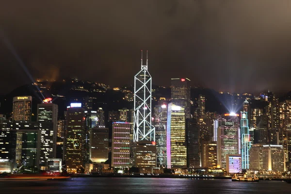 Hong Kong 's nachts — Stockfoto