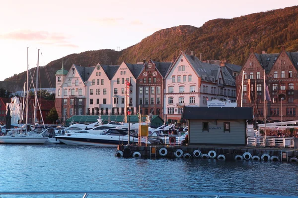 Bergen harbor, Noruega — Fotografia de Stock