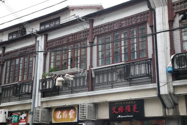 Op de straten van shanghai, china — Stockfoto