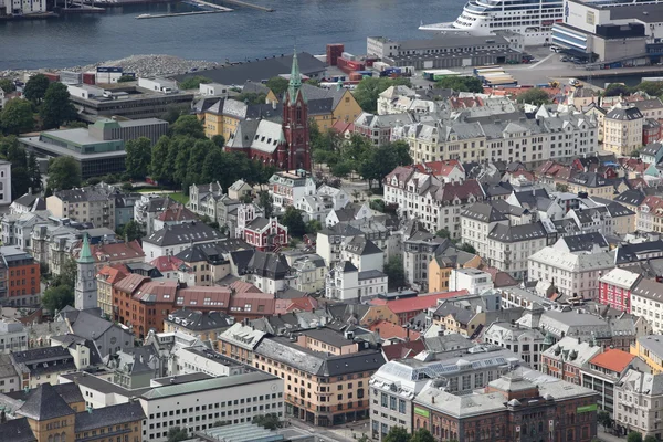 Blick auf Bergen, Norwegen — Stockfoto