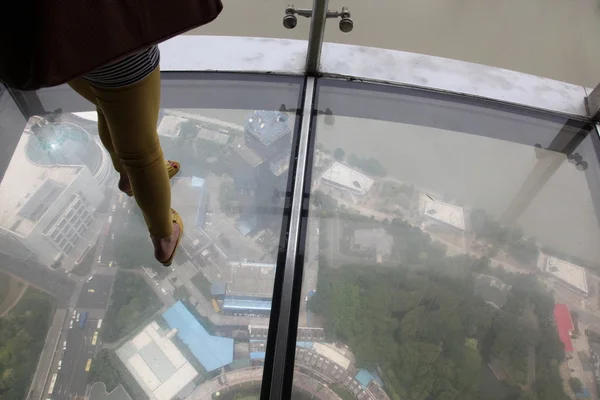 Shanghai scenery, view from the oriental pearl tv tower — Stock Photo, Image