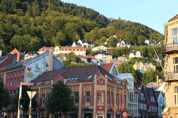 Arkitektur av Bergen, Norge — Stockfoto