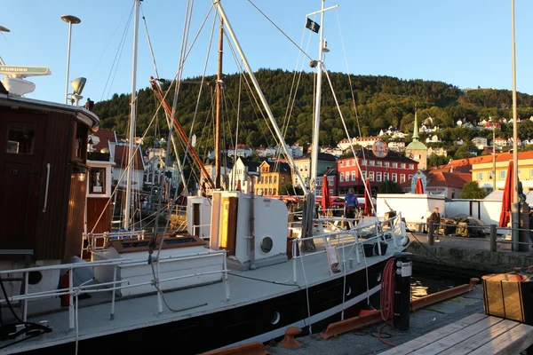 Bergen hamn, Norge — Stockfoto