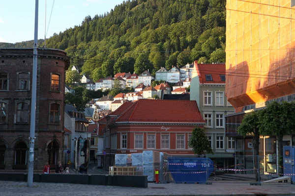 Arkitektur av Bergen, Norge — Stockfoto