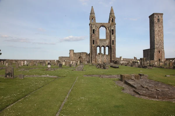 Ruin of St Andrews Cathedral i St Andrews, Skottland — Stockfoto