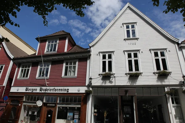 Arquitectura de Bergen, Noruega — Foto de Stock