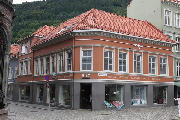 Bergen, Norveç 'in mimarisi — Stok fotoğraf