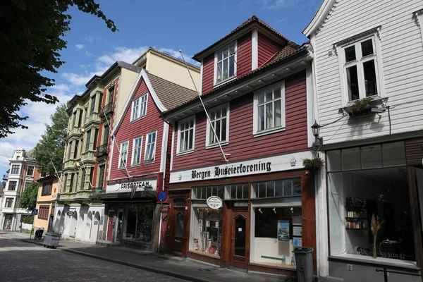 Архітектура Бергена, Норвегія — стокове фото