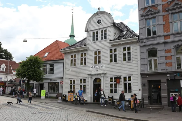 Bergen, Norveç 'in mimarisi — Stok fotoğraf