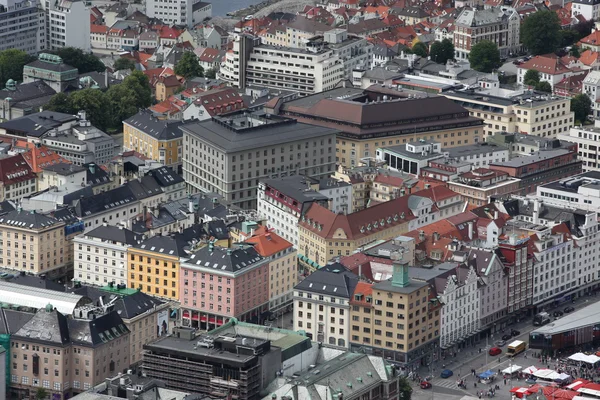 Näkymä Bergeniin, Norja — kuvapankkivalokuva