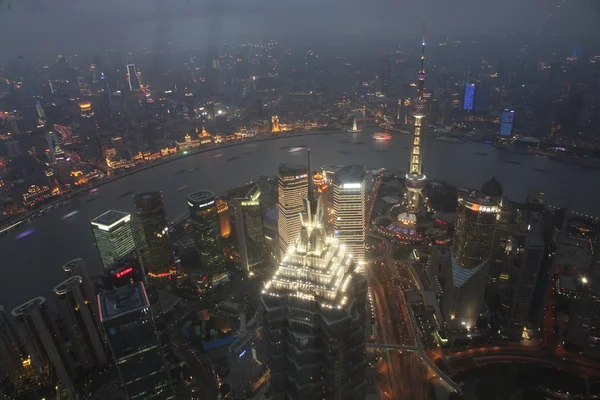 Pejzaż miasta Szanghaj, Chiny — Zdjęcie stockowe