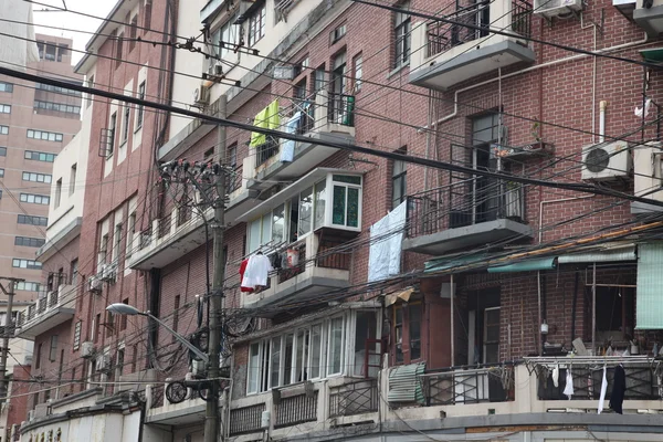 Gatorna i shanghai, Kina — Stockfoto