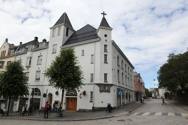 Ruas de Bergen, Noruega — Fotografia de Stock