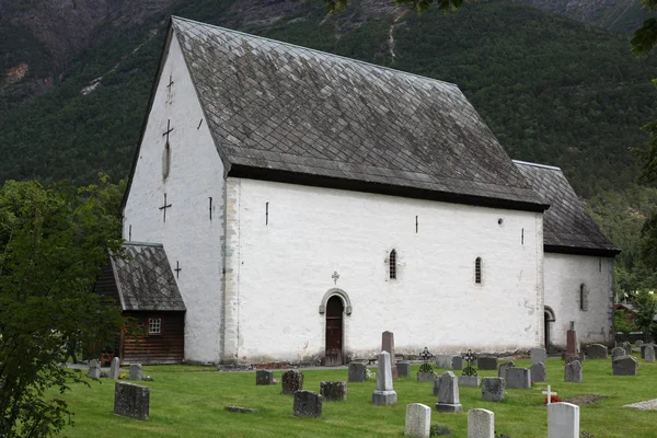 Igreja Kinsarvik, Noruega — Fotografia de Stock