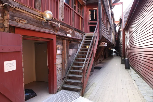 Détail architectural des bâtiments, à Bergen, Norvège — Photo