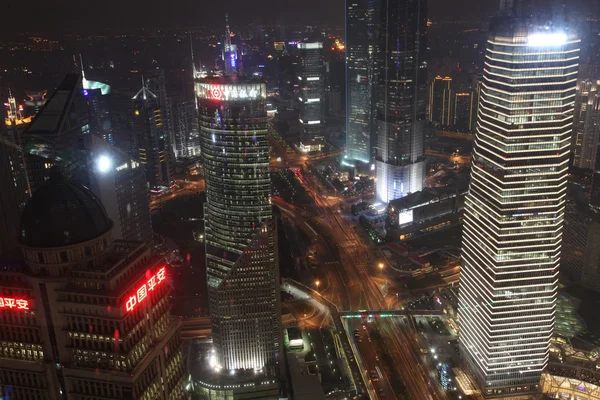 上海の夜を傷つける — ストック写真