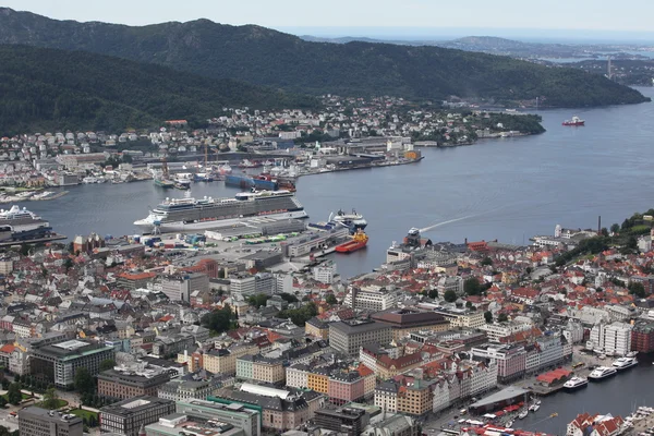 Vista de Bergen, Noruega —  Fotos de Stock