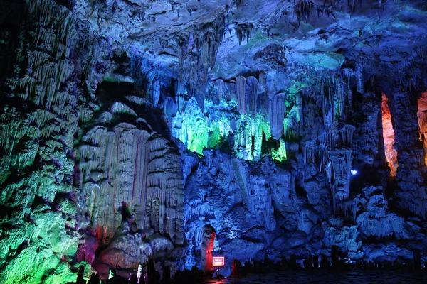 Guilin Reed flüt mağaralar — Stok fotoğraf