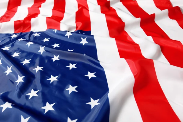 Closeup of American flag — Stock fotografie