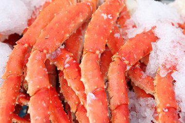taze Yengeç bacakları seafood Market