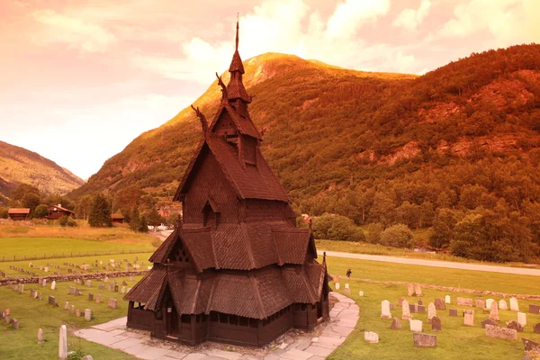 Igreja de Heddal stave, Noruega — Fotografia de Stock