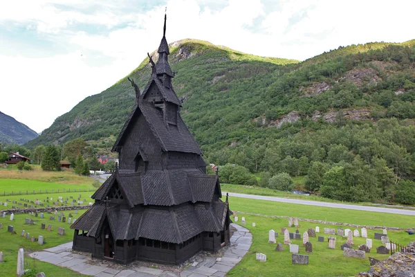 Borgund Stave church. Built in 1180 to 1250 — Stock Photo, Image