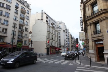 Paris 'teki cadde manzarası