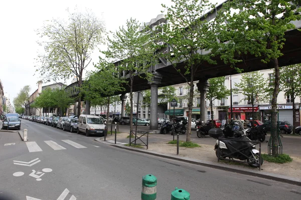 View of street in Paris — Stock Photo, Image