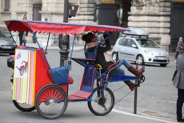 Rickshaw a Parigi — Foto Stock