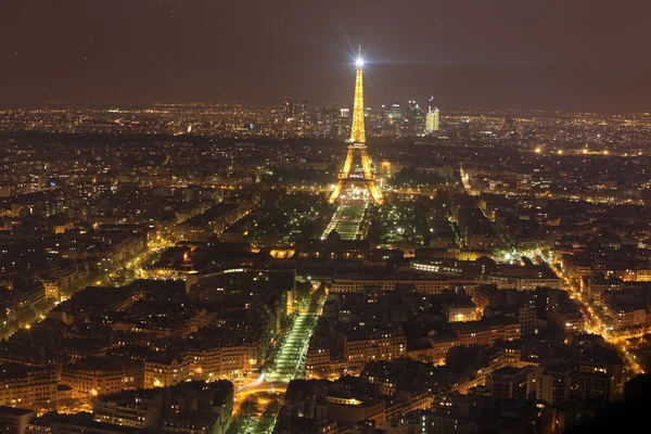Eiffel tower at night — Stock Photo, Image