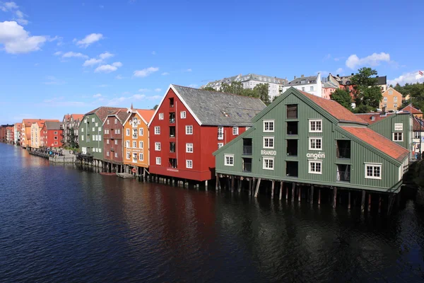 挪威特隆赫姆，城市景观 — 图库照片