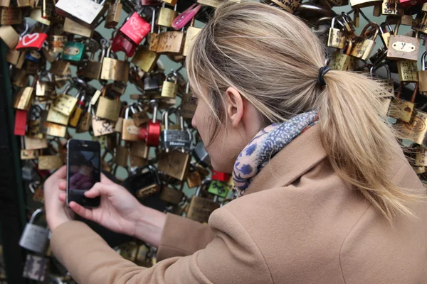 Poblíž pont des arts — Stock fotografie